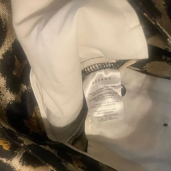 Sezane Leopard Print Damon Trousers - Picture 7 of 7